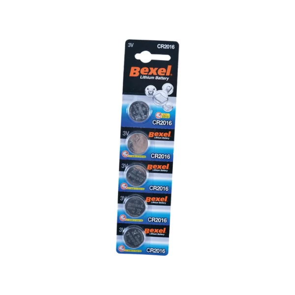 [BEXEL] Button Cell Battery CR2016 (5 pcs, Coin/ Battery)