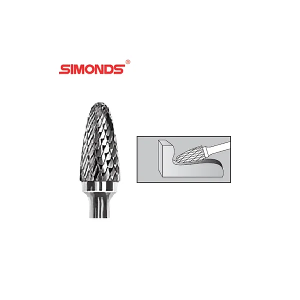 [SIMONDS] Carbide Rotary Burr SF - 6M (6mm Shank)