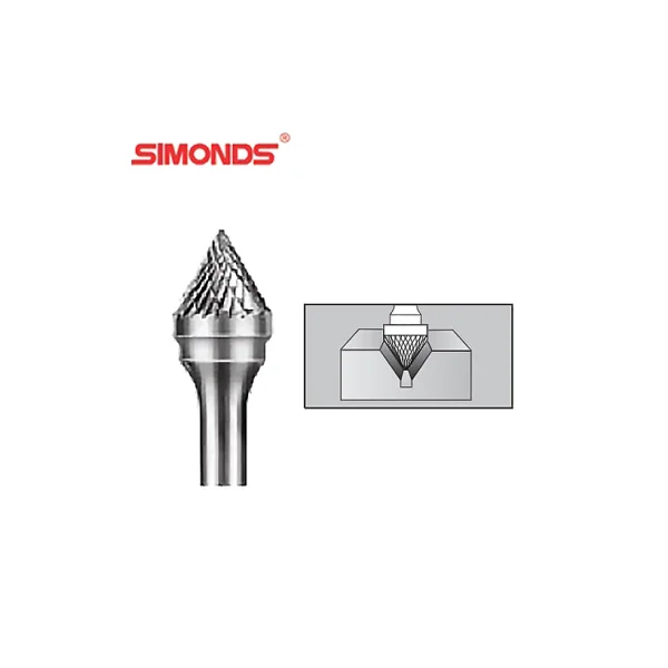 [SIMONDS] Carbide Rotary Burr SJ - 5M (6mm Shank)