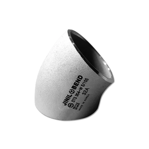 [JL] Stainless Steel Welding Elbow SCH10 (45 Degree/ SUS304/ LONG/ 32A/ 42.7mm, 1 pc)