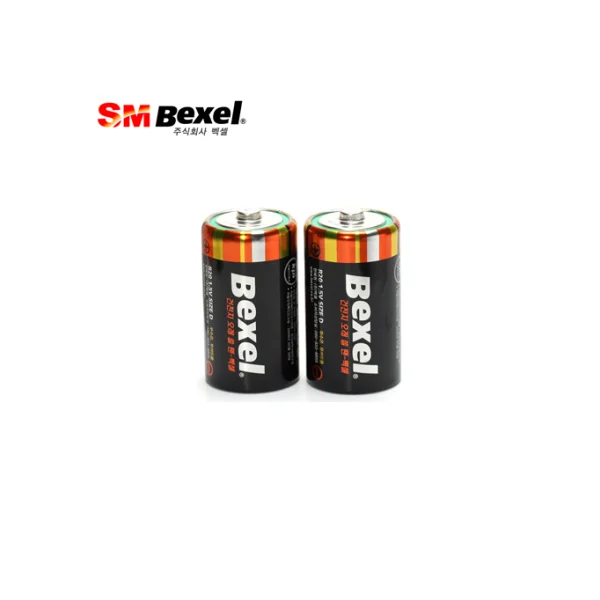 [BEXEL] Manganese Battery Type D (2pcs, Bulk, R20)