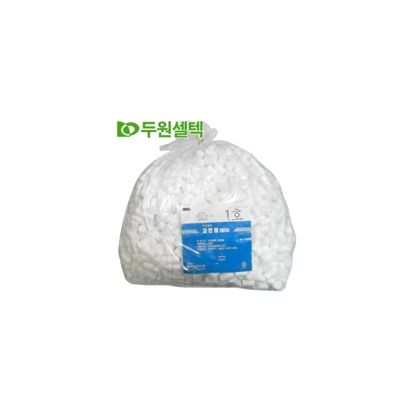 DOOWON CELL TECH Cotton Ball Filter Type No. 1 (12x15mm, 450g, Disinfection Cotton)
