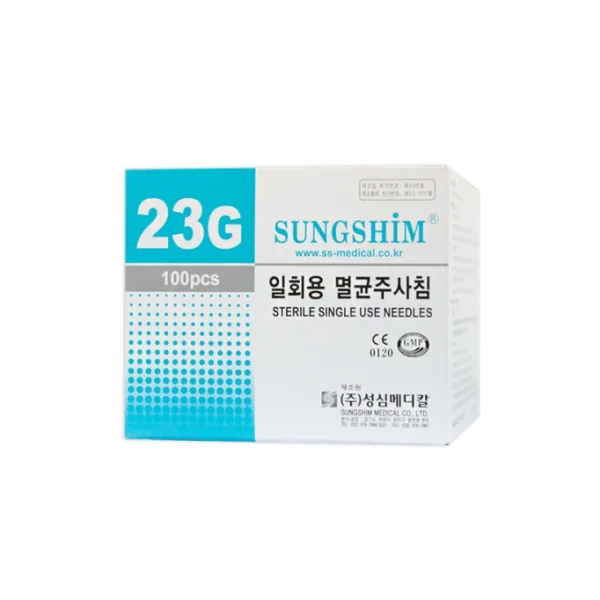 [SUNGSHIM MEDICAL] Disposable Syringe Needle (23G, 1 - 1/ 2 inch, 100 pcs/ pack, Needle)