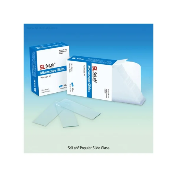 [SCILAB KOREA] Slide Glass (Ø76x26mm, 50 pcs/ PACK, SL.Sli1011)