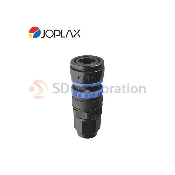 [JOPLAX] Nut Type Coupler TN - 6.5NR (6.5x10mm, for Polyurethane Hose, Blue)