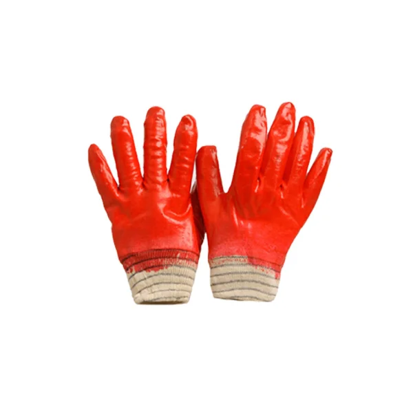Songhak Gloves Full Coating Gloves (Red Coating, 10 Pairs/ Pack, Cactus Gloves)