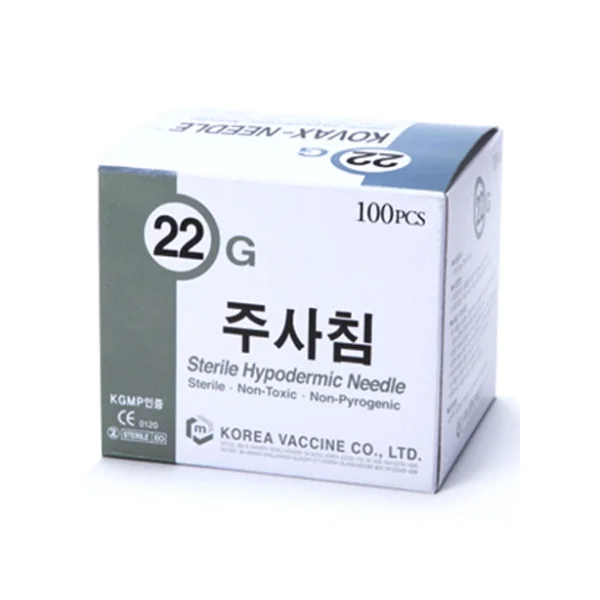 [KOREA VACCINE] Disposable Needle (22G, 1 - 1/ 4 inch, 100 pcs, Needle)