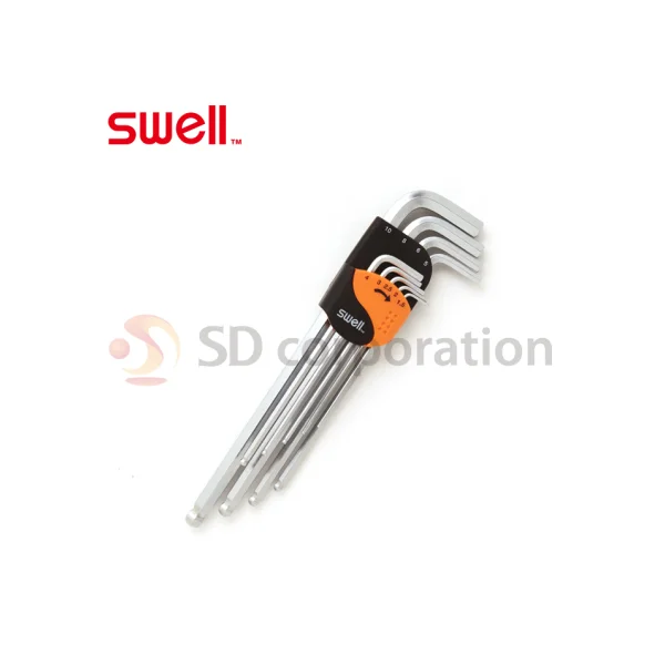 SWELL Extra Long Ball Hex Wrench Set LL - 9S (mm, 9PCS)