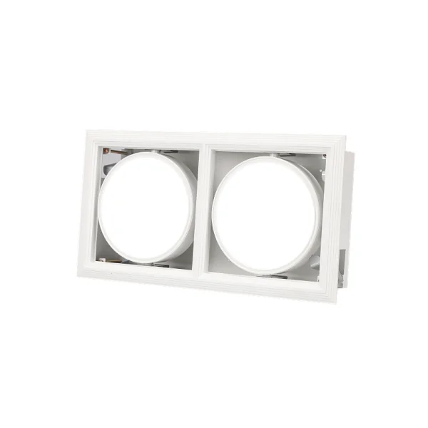 [PICO] PAR30 Multi - LED Square Swivel Recessed 2 - Light - White (Cutout 320*160) 30W Daylight