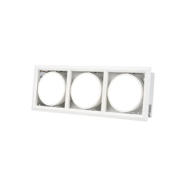 [PICO] PAR30 - Multi - LED Square Swivel Recessed 3 - Light - Bulb White (Cutout 480*160) 45W