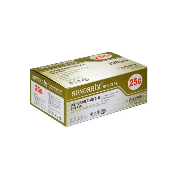 [SUNGSHIM MEDICAL] Disposable Syringe Needle 25G (50mm Long Needle, 200 pcs/ PACK)