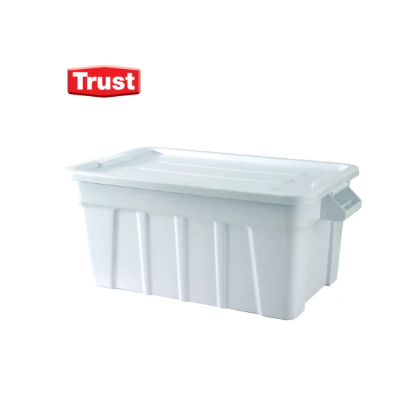 [TRUST] 53 Liter Tote Box/ Lid (White)