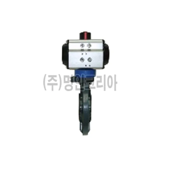 [JSV] Cylinder Butterfly Valve (PP, Solenoid Valve Mounted/ Single/ 200A/ 200mm/ 10kg/ cm²/ DC 24V, 1 pc)