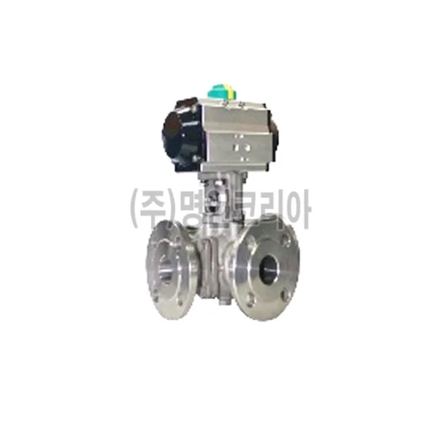 [JSV] 3 - WAY Ball Valve (Flanged/ SUS304/ Single L - PORT/ 25A/ 25mm/ 10kg/ ㎠, 1 pc)