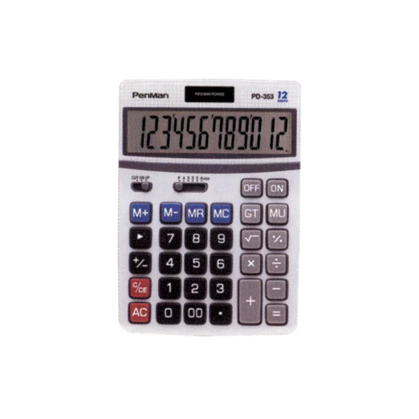 [CASIO] Electronic Calculator 12 - Digit PD - 353 107x172x28mm