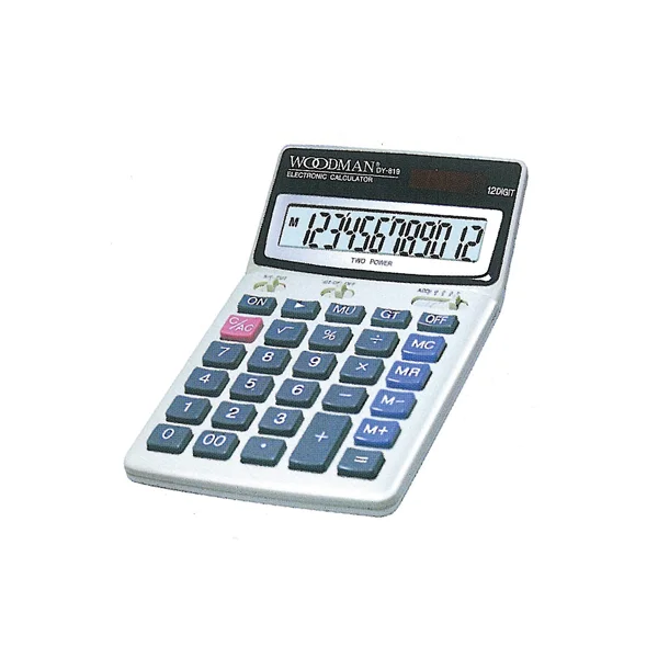 [CASIO] Electronic Calculator 12 - Digit (WOODMAN) DY - 819 107x174x18mm