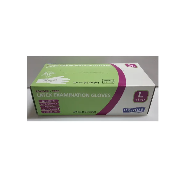 [UNIDUS] Non - Sterile Gloves (L, 100 pcs, Powder - Free)