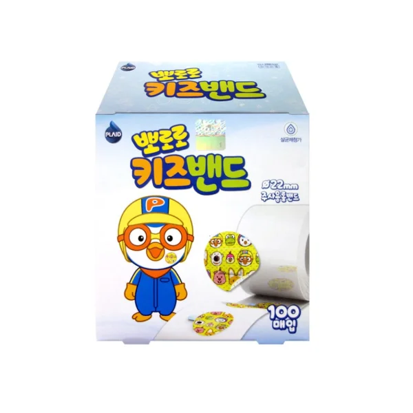 YOUNG CHEMICAL Pororo Kids Band Main Use Roll Band (Ø22mm, 100 pcs, Round/ Band)