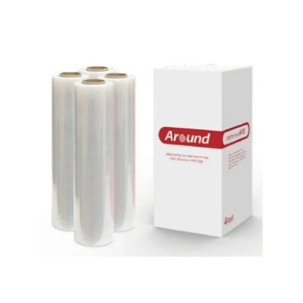 Around Stretch Film for Industrial Use 0.025Tx500mmx300M, LLDPE, Clear, Manual, General Purpose