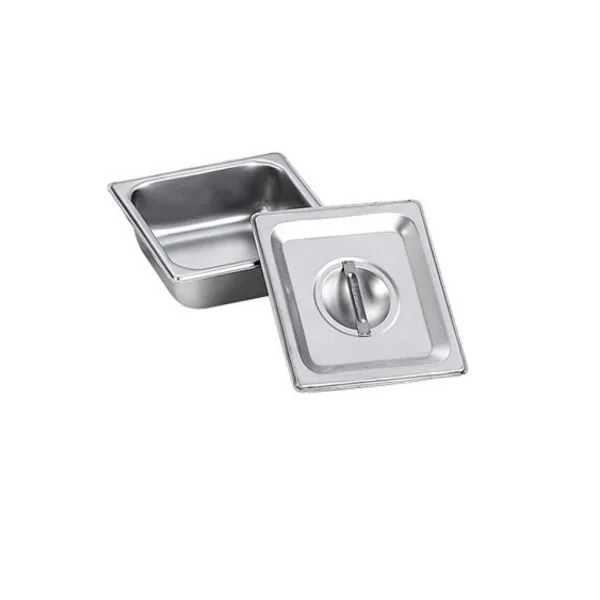 [HONGJAE MEDICAL] Flat Cover Tray No. 3 (180x165xH63mm, With Lid/ 4 - 3012/ Stainless Steel/ Tray)