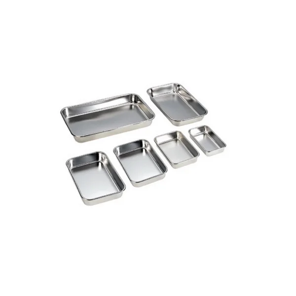 [HONGJAE MEDICAL] MISHIK Tray No. 2 (255x165xH50mm, 4 - 01072/ Stainless Steel/ Tray)