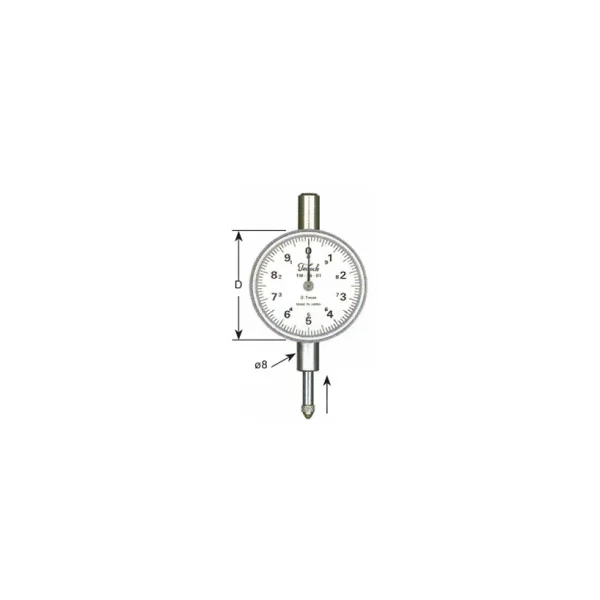 TECLOCK Dial Gauge Small 0.1mm TM - 35 - 01 10x0.1mm(d39mm)