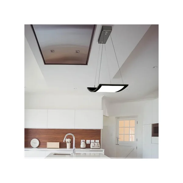 [MOONGKLE] Pendant Light - Cloud Curved Pendant (O) - Black 20W Daylight