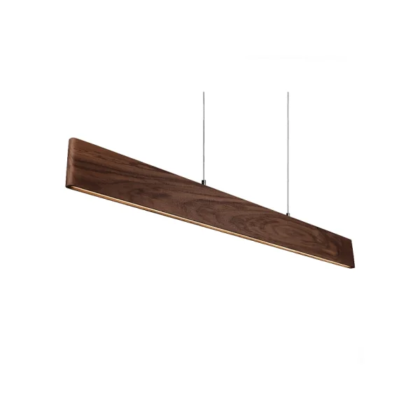 [MOONGKLE] LED Pendant - Pendant LED Linear (O) - Solid Wood Walnut 4K Wire 2M