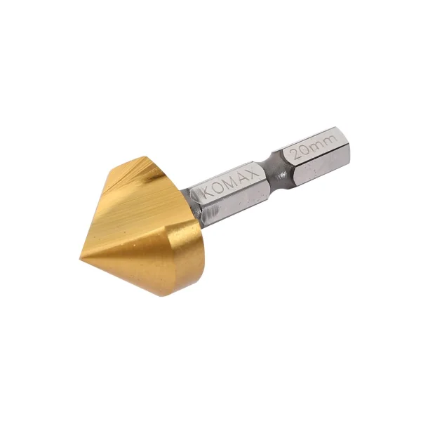 [COMMAX] Countersink TIN - SKH59 (25mm, 90°, Hex Shank)