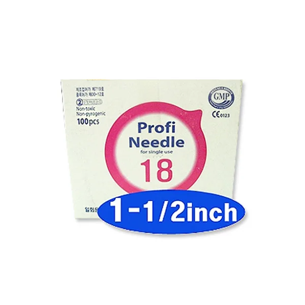 [SHINCHANG MEDICAL] Disposable Syringe Needle (18G, 1 - 1/ 2 inch, 100 pcs, Needle)
