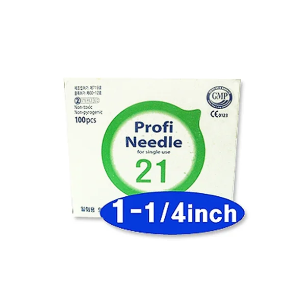 [SHINCHANG MEDICAL] Disposable Syringe Needle (21G, 1 - 1/ 4 inch, 100 pcs, Needle)