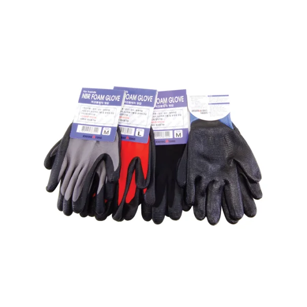 [KWANGMYUNG] N.NBR Foam Coated Gloves (S, Orange)