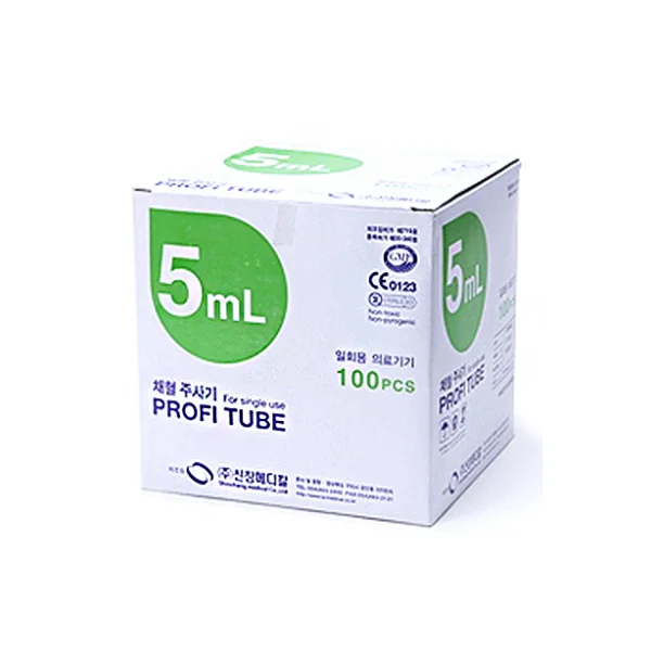 [SHINCHANG MEDICAL] Blood Collection Syringe 5cc (21G, 1 - 1/ 4 inch, 100 pcs)