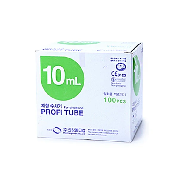 [SHINCHANG MEDICAL] Blood Collection Syringe 10cc (21G, 1 - 1/ 4 inch, 100 pcs)