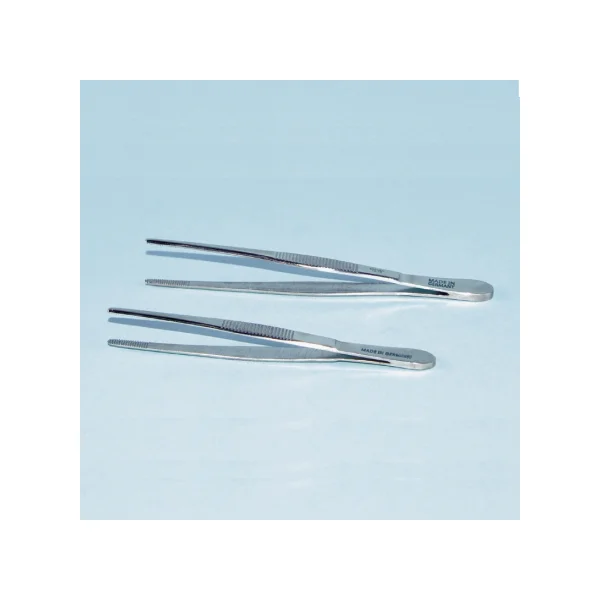 Carl Straight Forcep (115mm, Blunt Tip, Stainless Steel, 3011)