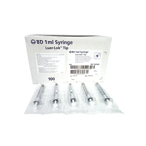 [BD] Lure Lock Syringe 5cc (Needleless/ Screw Type, 100 pcs)