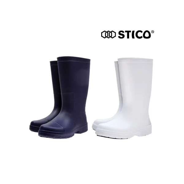 [STICO] Safety Boots WBM - 02_White (250mm, No Toe Cap/ Anti - slip/ Non - slip)