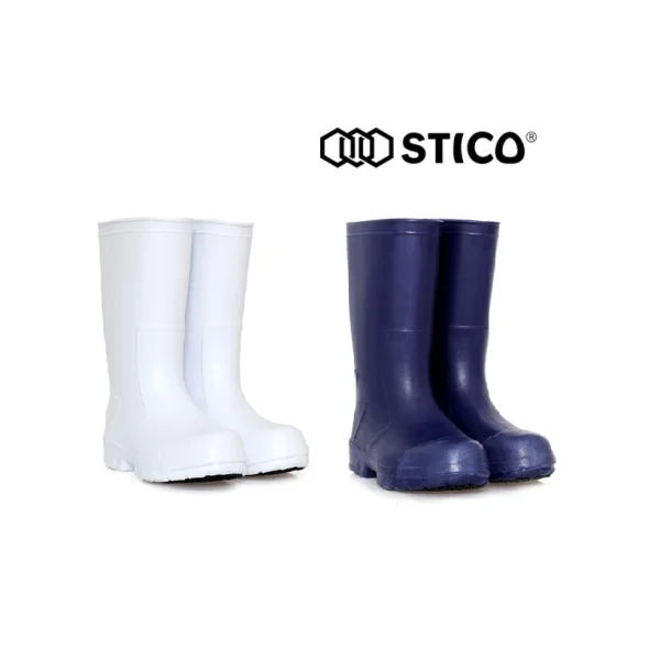 [STICO] Safety Toe Cap Boots WBM - 12 (White, 240mm, Work Shoes)