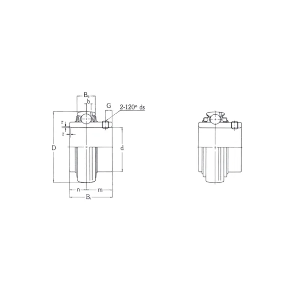 TYB Ball Bearing Unit Case (FB2) (65mm/ Modified Flange Type, 1 pc)