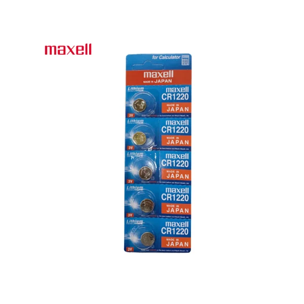 Maxell CR1220 3V Battery 5pcs New Arrival