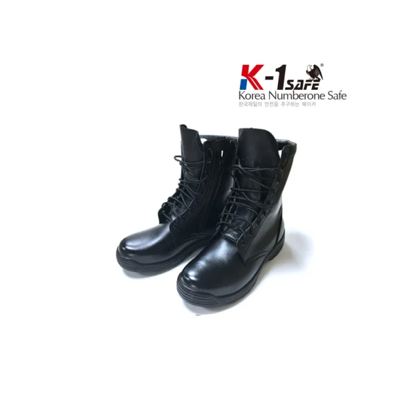 [K1 SAFE] Special Guard Boots HY - 903 Firefighting Training Boots (Black, 295mm)
