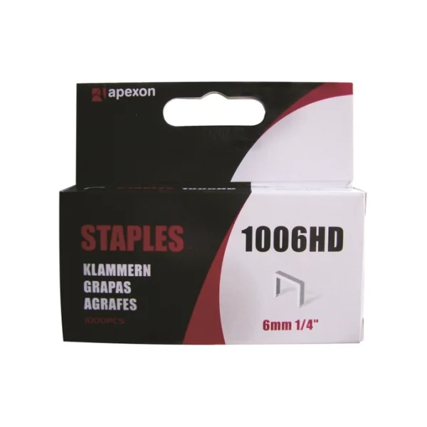 [APEXON] Staple Pin 1006HD (10.8x6mm, 1000PCS/ BOX)