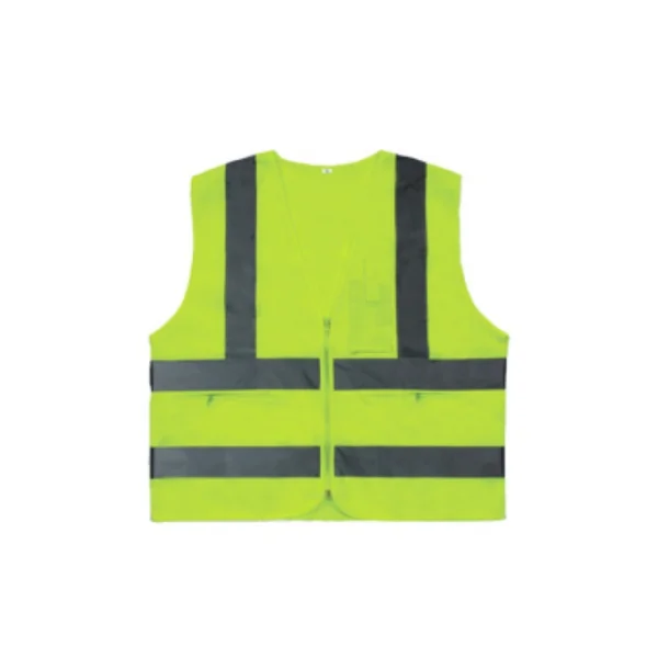 [SUNGWON] Safety Vest MR - 401 - 1 (XXL, Fabric/ Fluorescent/ Gray Stripe)