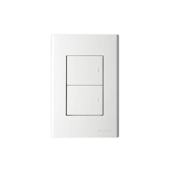 [JINHEUNG] Flush Mount Switch (2 - Gang 1 - Way Cap Type)