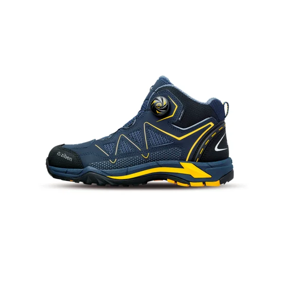 [ZIBEN] 6 - inch Safety Shoes ZB - 166 (Navy, 285mm, Dial, Encrotex Waterproof, Work Shoes)