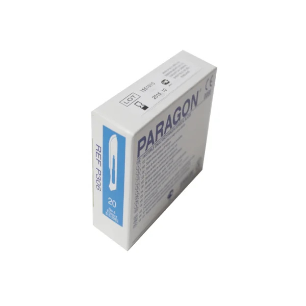 [PARAGON] Surgical Scalpel Blade No. 20 (Replaceable, 100 pcs, Paragon/ Bard - Parker type)