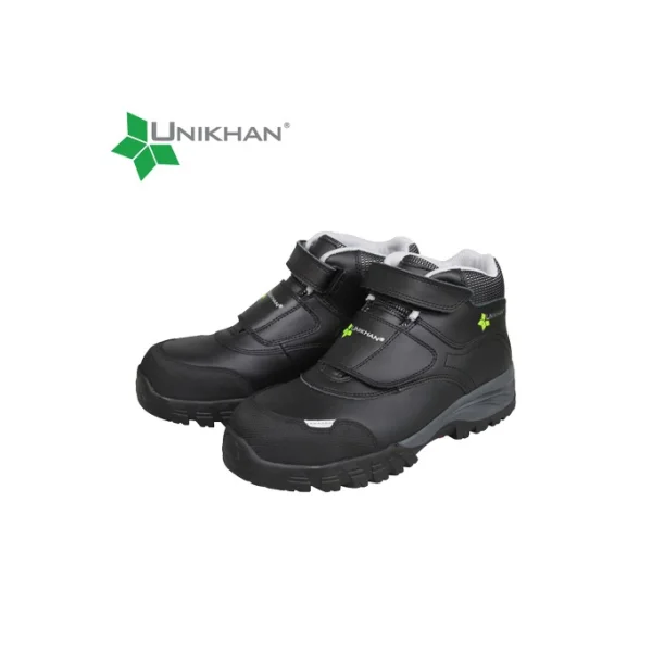 [UNIKHAN] Safety Shoes UK - 11 (6 - inch, 250mm, Velcro/ Work Shoes)