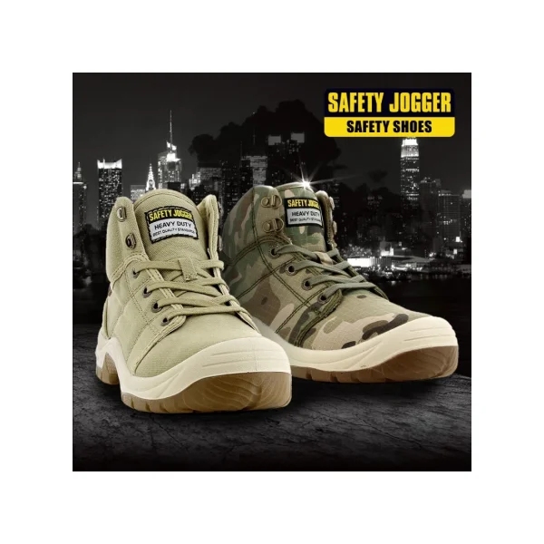 [SAFETY JOGGER] 5 - inch Desert Safety Shoes (Camo, 255mm)