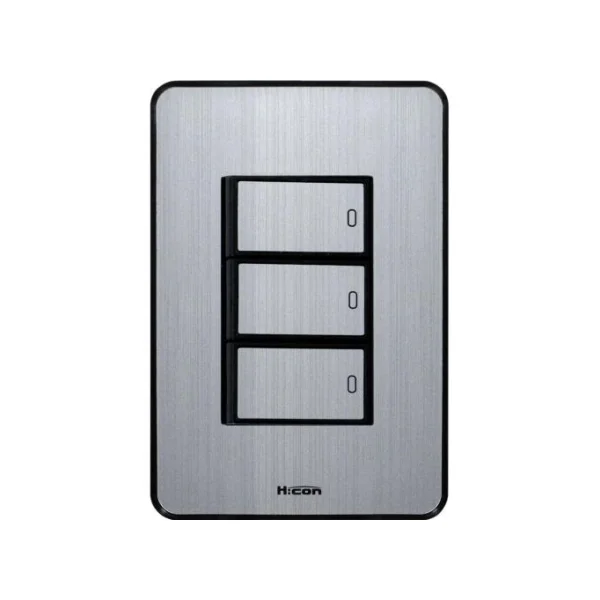 [HYUNDAI ELECTRIC] HICON Wide Recessed Switch HDHC80 - SS31 (3 - Gang)