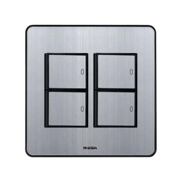 [HYUNDAI ELECTRIC] Hycon Wide Flush Switch HDHC80 - SS4 (4 - Gang)